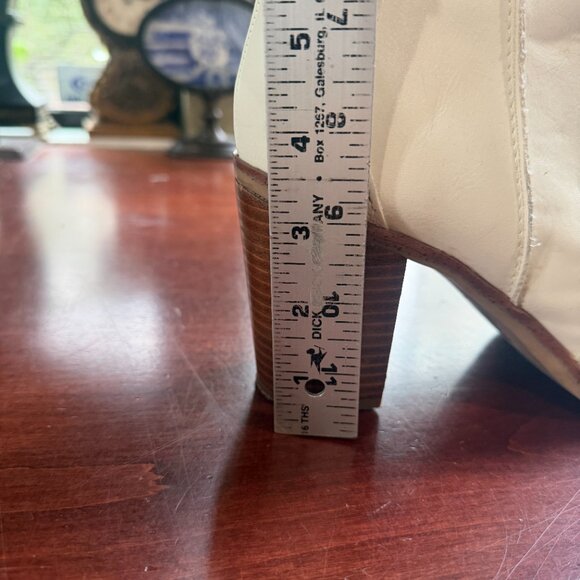 MIA Block Heel White Cowboy Western Boot Size 8.5 - Picture 11 of 12